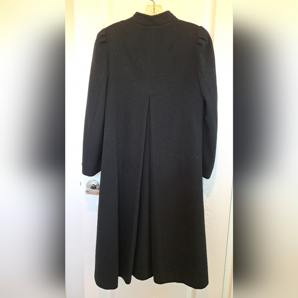 Black Wool Dress Coat - Picture 2 of 6